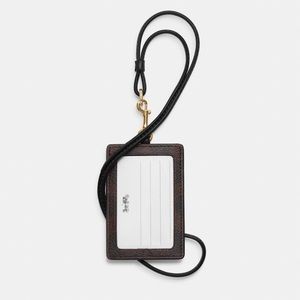Coach Leather ID Lanyard